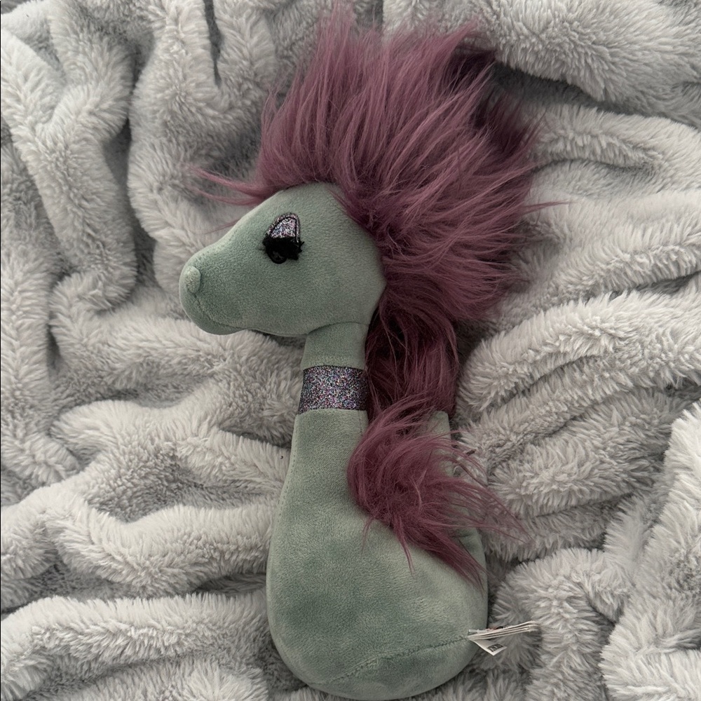 Jellycat Curiosity Seahorse Teal Purple Plush Stuffed Animal